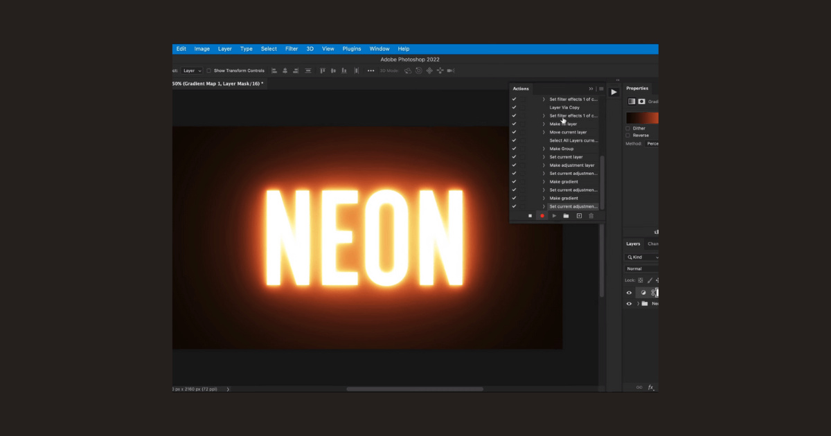 Neon Glow Effect in Photoshop, Easy Tutorial. 