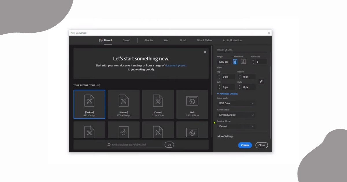 Online Webinar Post for Social Media with Adobe Illustrator.